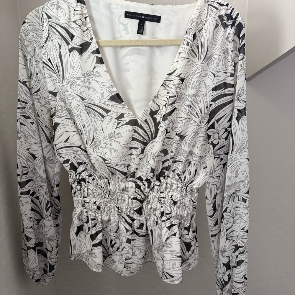 White House Black Market floral top